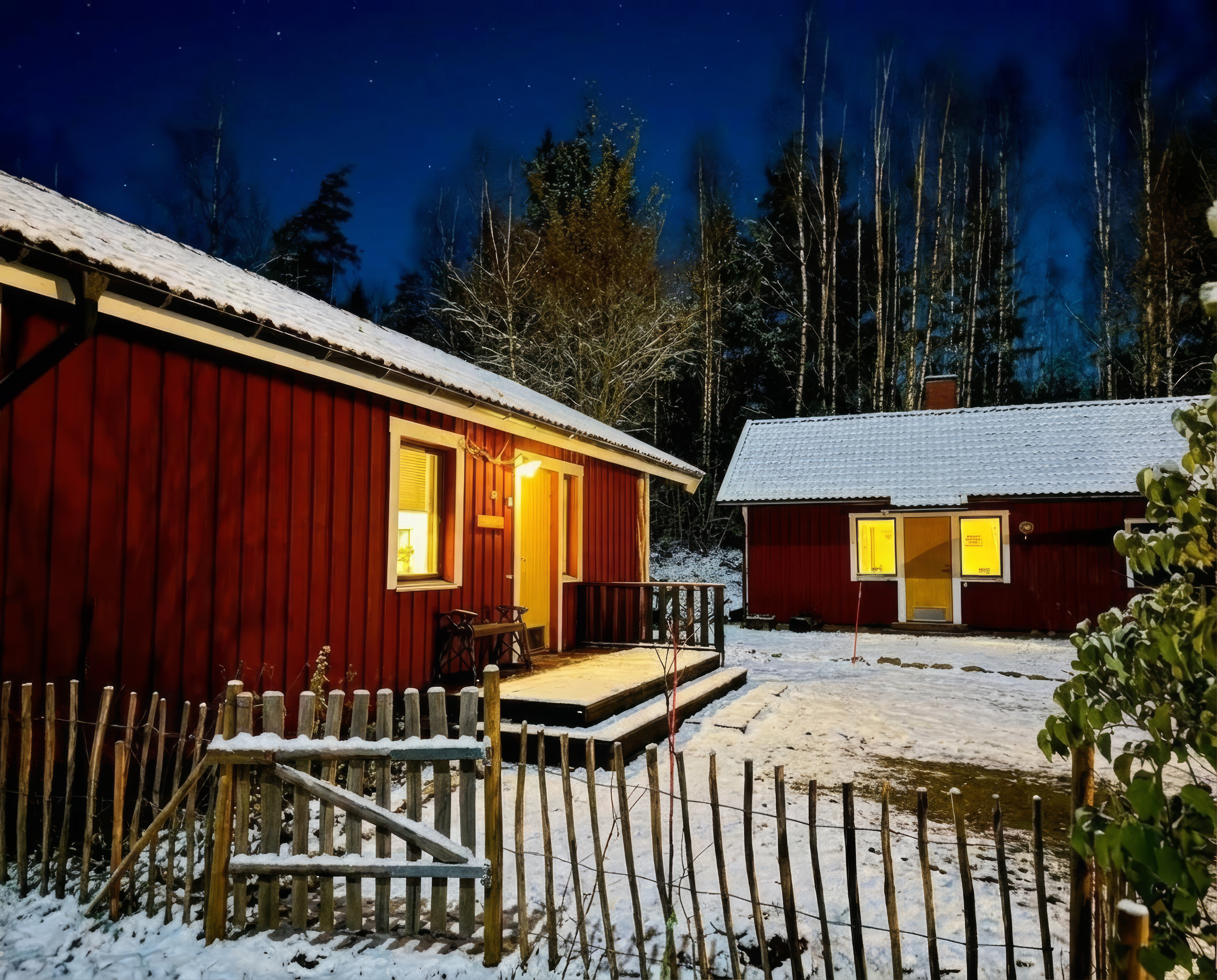 Kinderhaus Harrislee bei Nacht